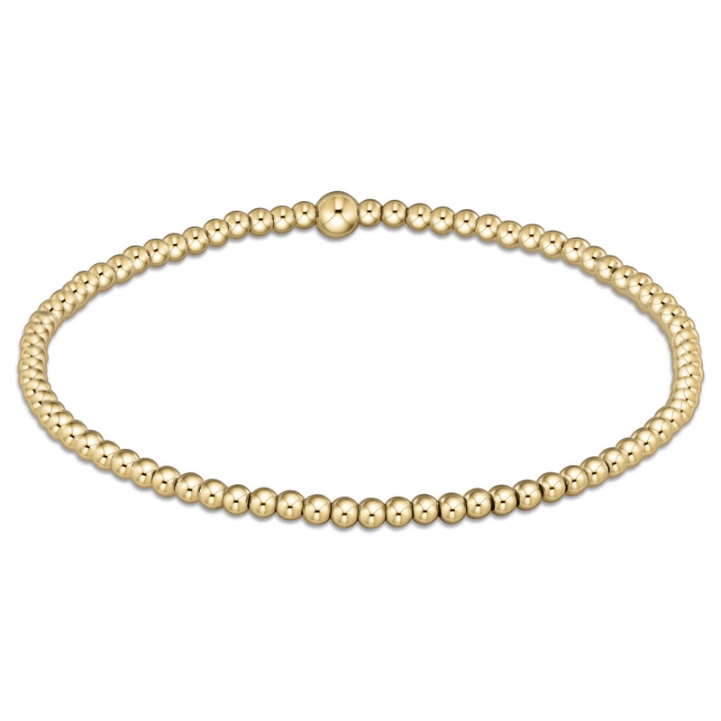 Extends Classic Gold 2.5 mm Bead Bracelet