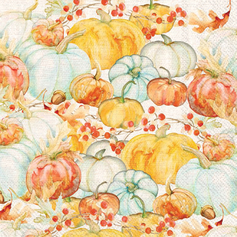 Watercolor Pumpkins Luncheon Napkins