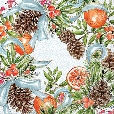Pinecones And Ribbons Lunch Napkin - Thumbnail 3