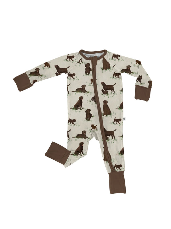 Labrador Dogs Long Sleeve Zip Pajamas