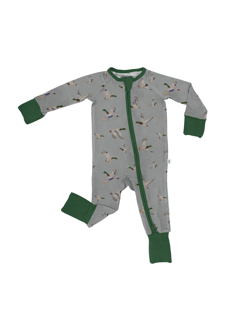 Mallards Long Sleeve Zip Pajamas