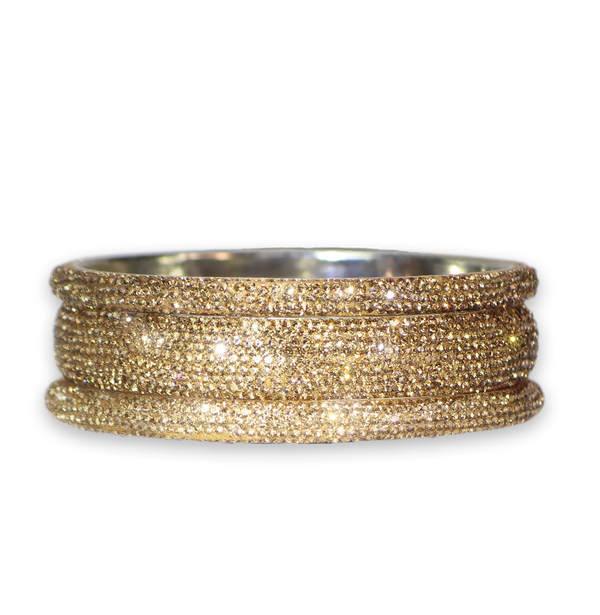 Sundar Bangles - Bollywood Gold Crystal