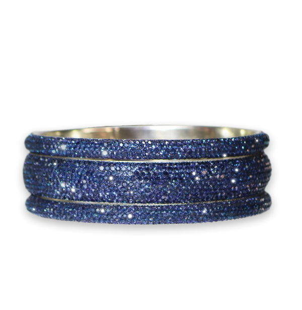 Sundar Bangles - Bollywood Navy Crystal