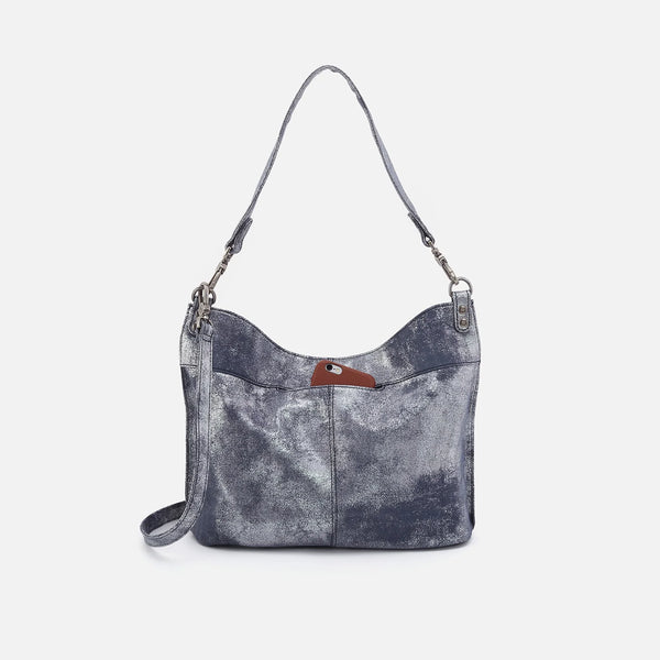 Pier Convertible Shoulder Bag Blue Pewter