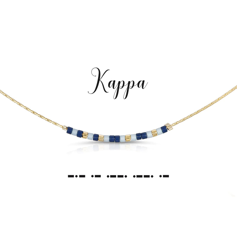 Kappa Morse Code Necklace