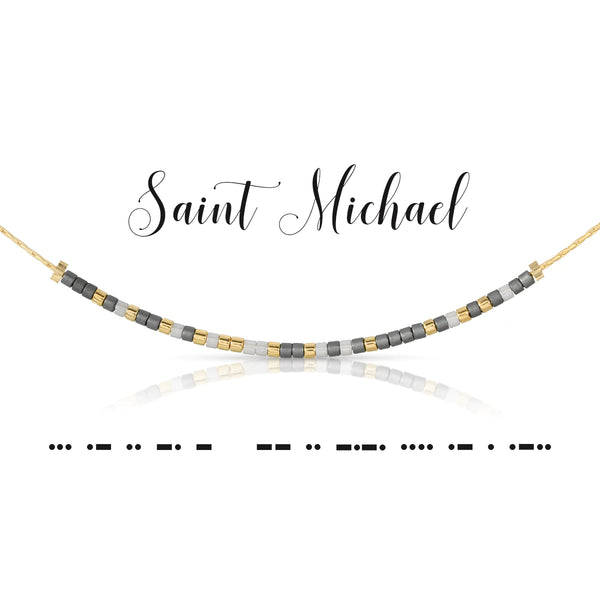 St. Michael Morse Code Necklace