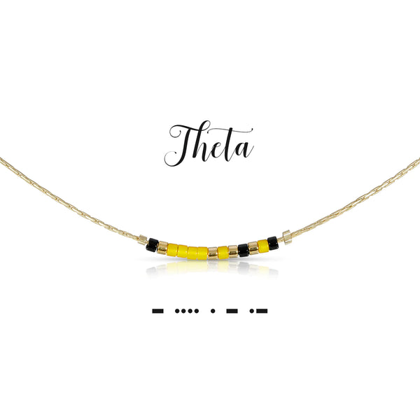 Theta Morse Code Necklace