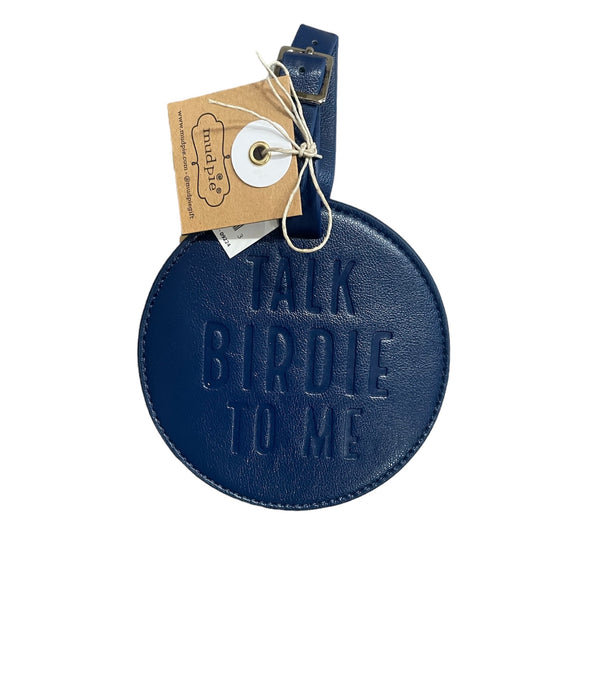 Navy Golf Tee Bag Tag