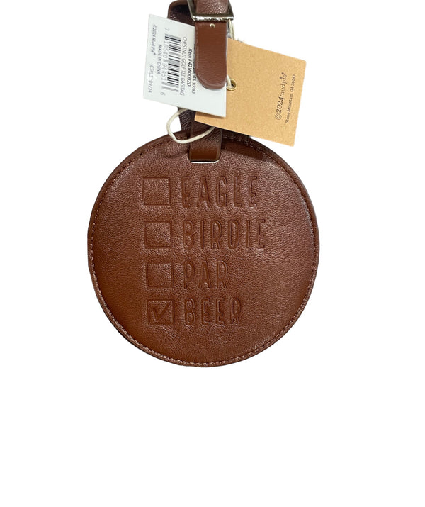 Chestnut Golf Tee Bag Tag