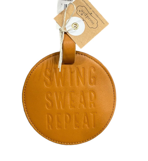 Caramel Golf Tee Bag Tag