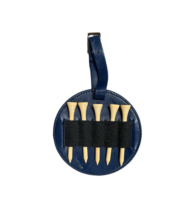 Navy Golf Tee Bag Tag