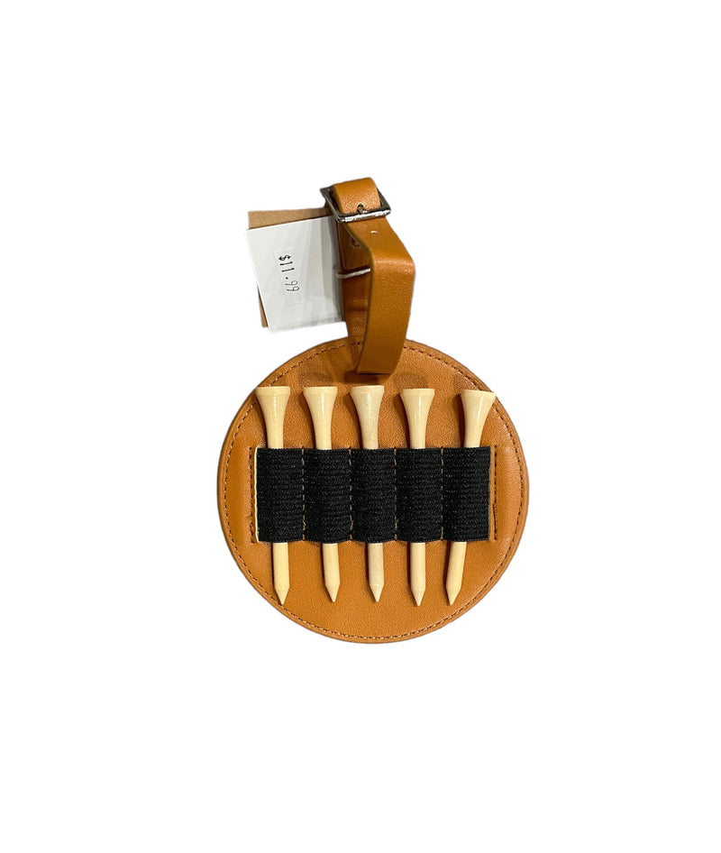 Caramel Golf Tee Bag Tag