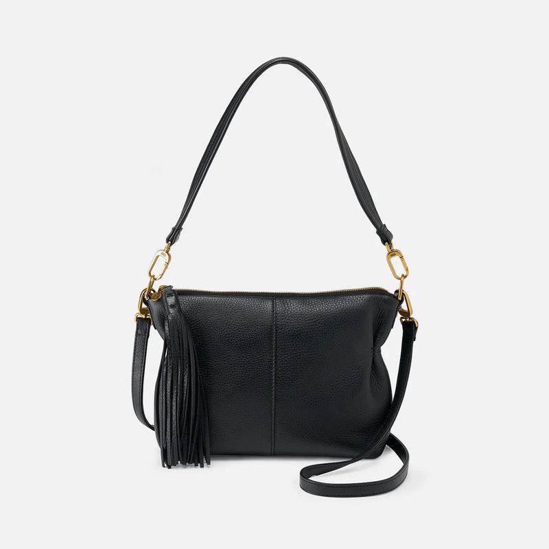 Kori Crossbody in Pebbled Leather - Black
