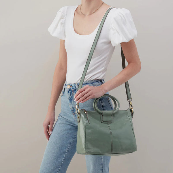 Sheila Medium Satchel Jade