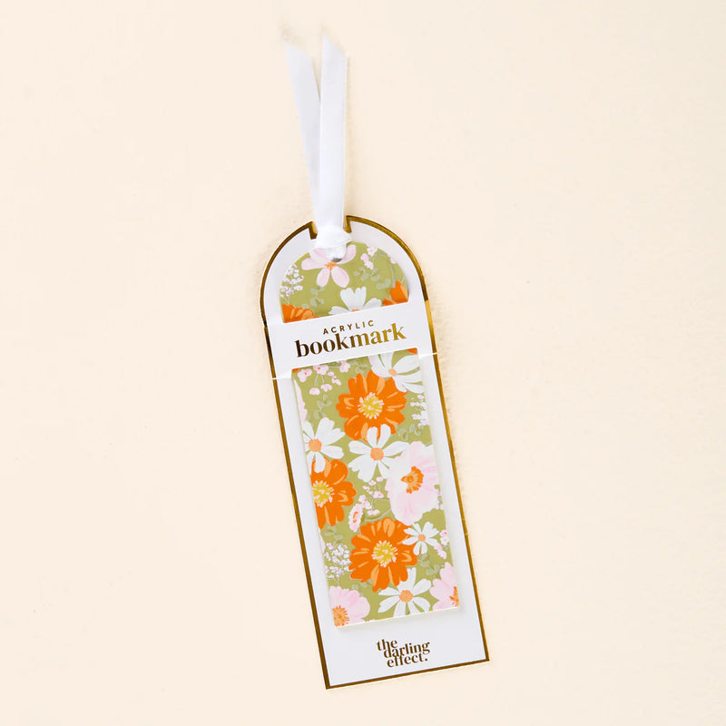 Acrylic Bookmark - Bouquet Beauty Sage