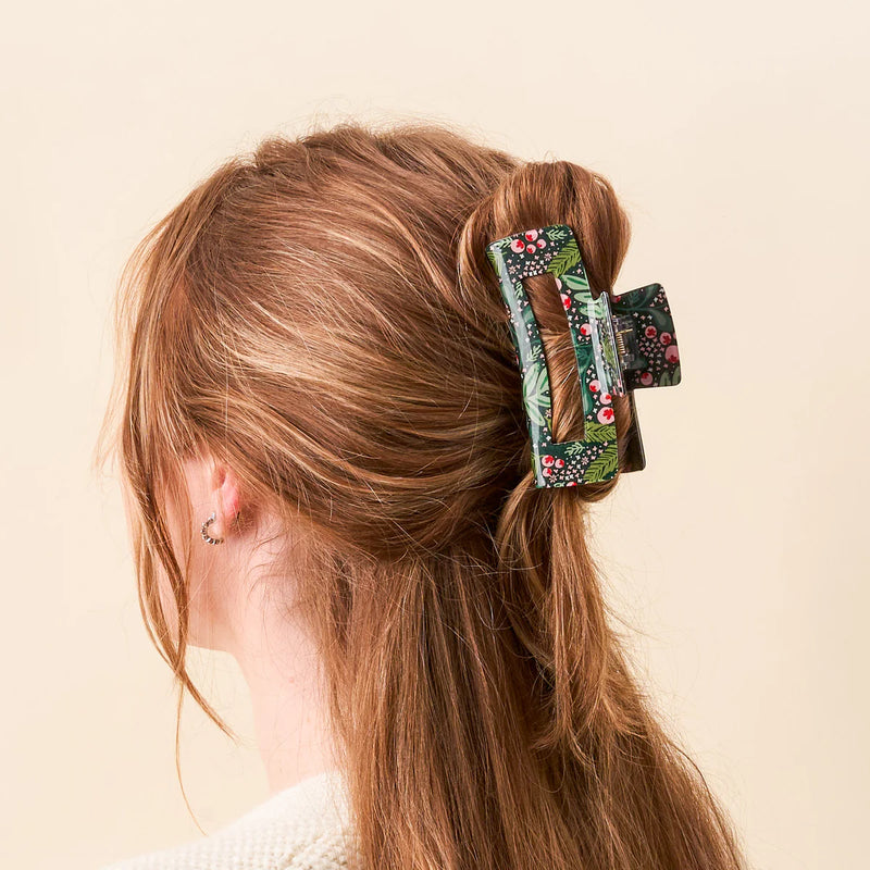 Jolly Sprig Green Claw Clip