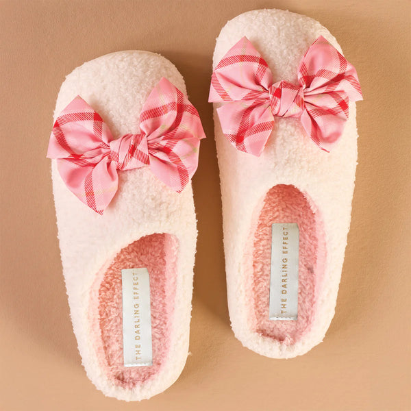 Betty Bow Festive Plaid Slippers S/M (W5-7.5)