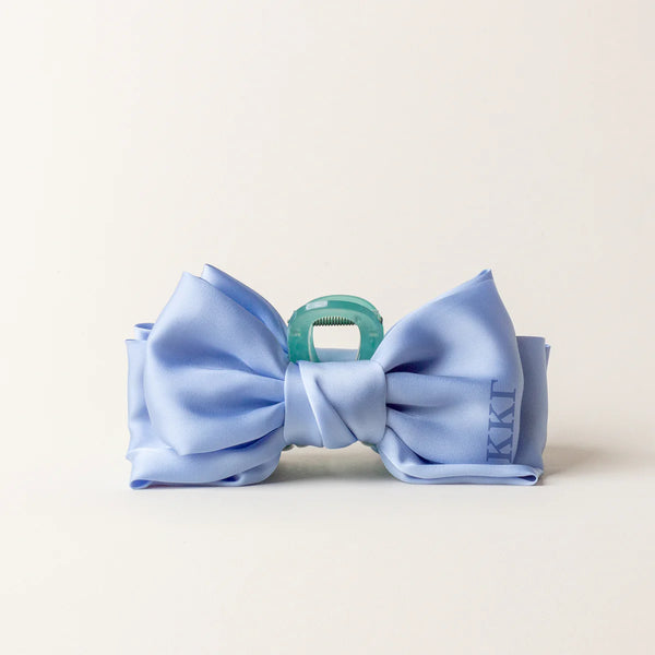 Sorority Satin Bow Claw Clip - Kappa Kappa Gamma