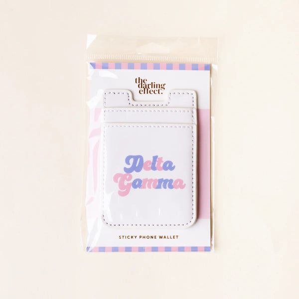 Delta Gamma Stick On Phone Wallet