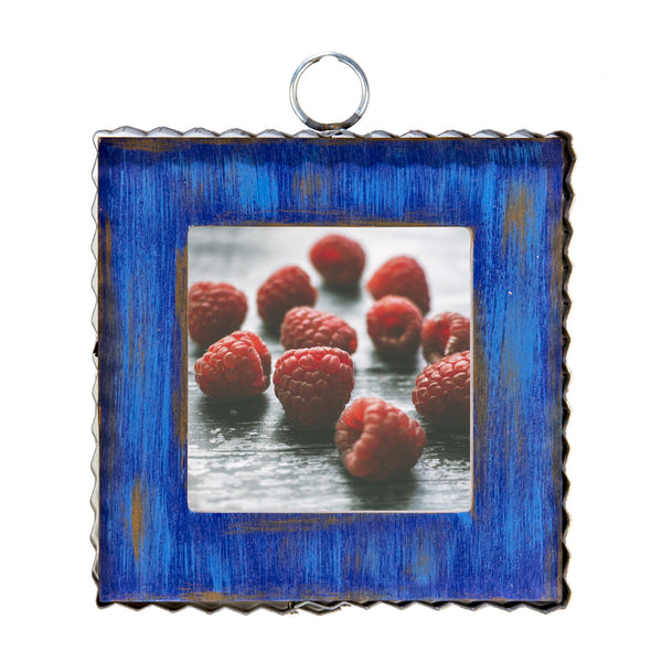 Pie Crust Photo Frame Blue