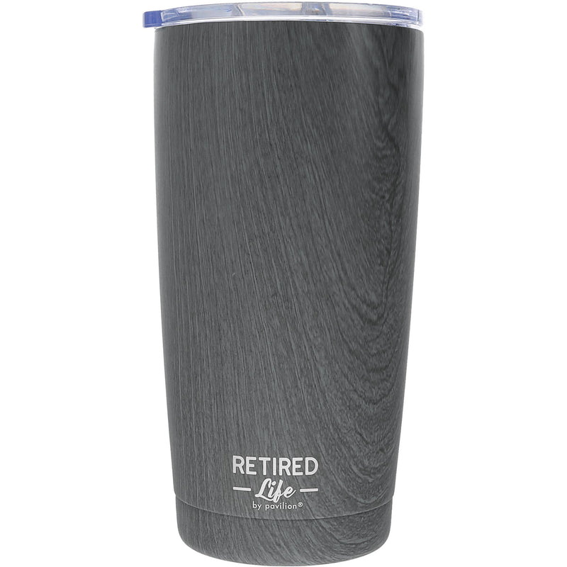Legend - 20 oz Wood Finish Stainless Steel Travel Tumbler