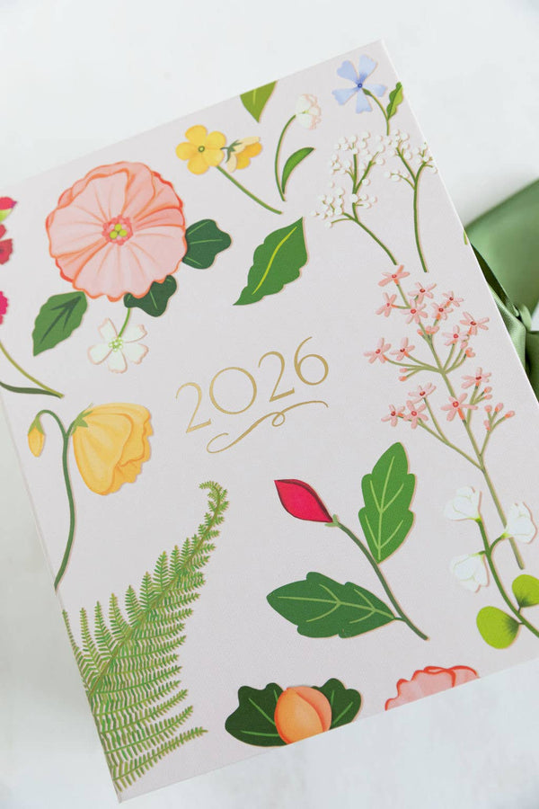 2026 Classic Desk Calendar: Gold Easel