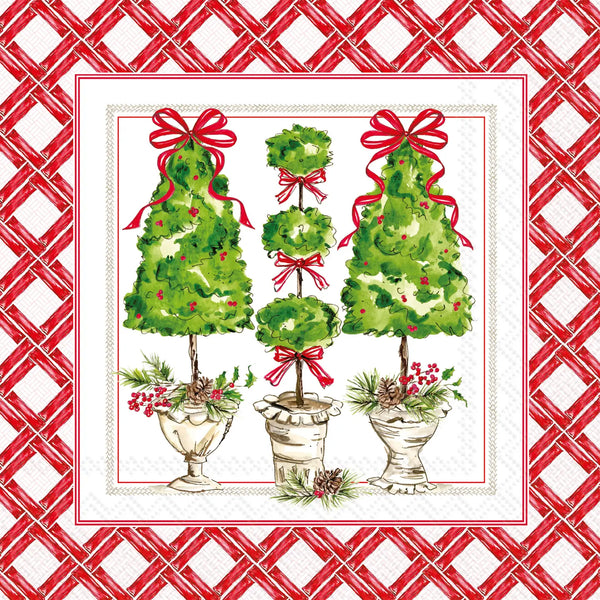 Holly Topiary Lunch Napkins