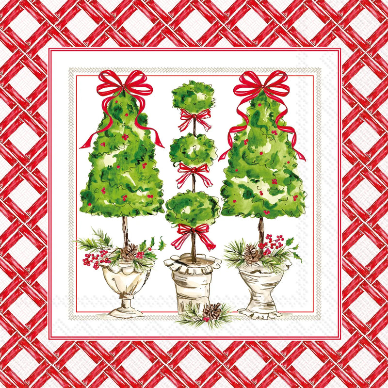 Holly Topiary Lunch Napkins