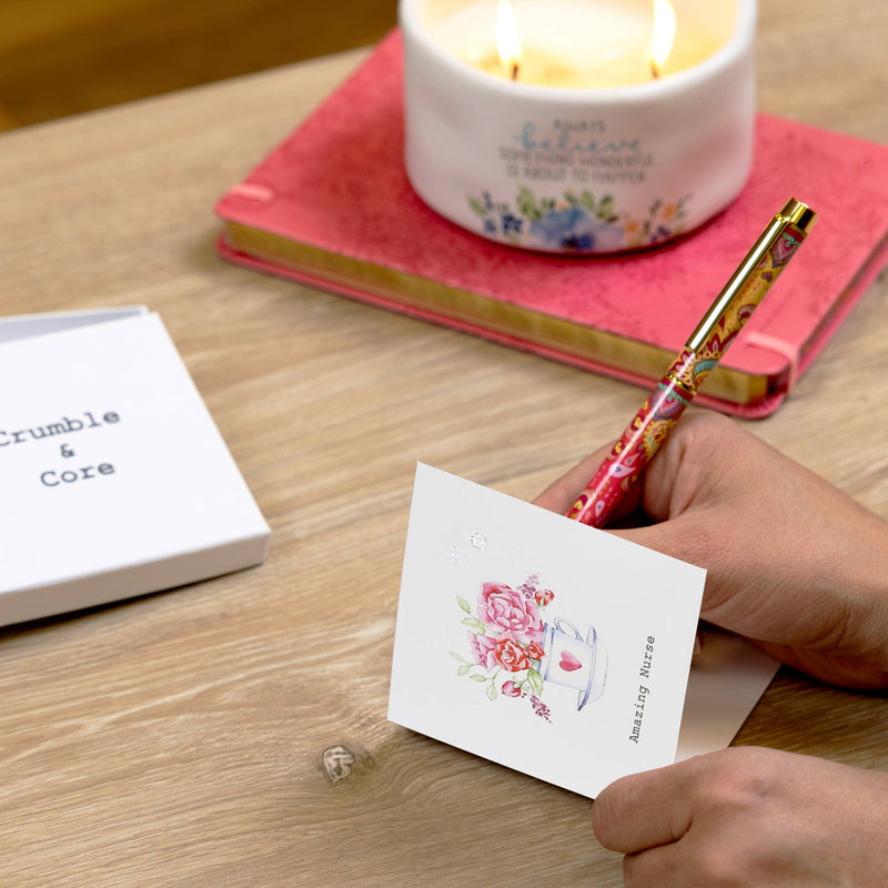 Nurse - 5mm Sterling Silver Cubic Zirconia Stud Earrings