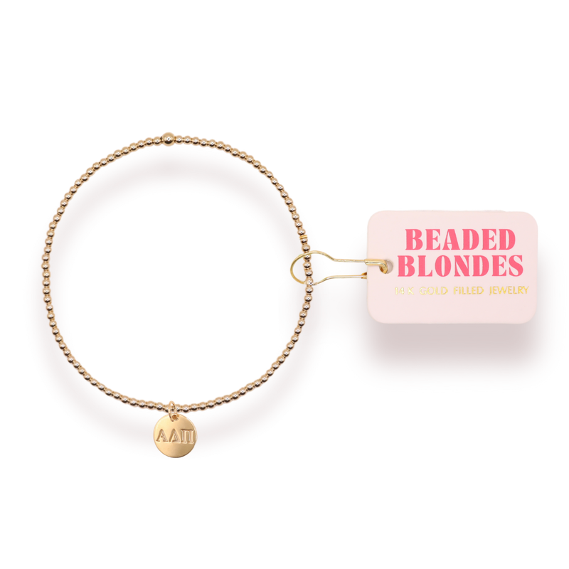 Alpha Delta Pi Charm Bracelet: Petite 6.25 inch