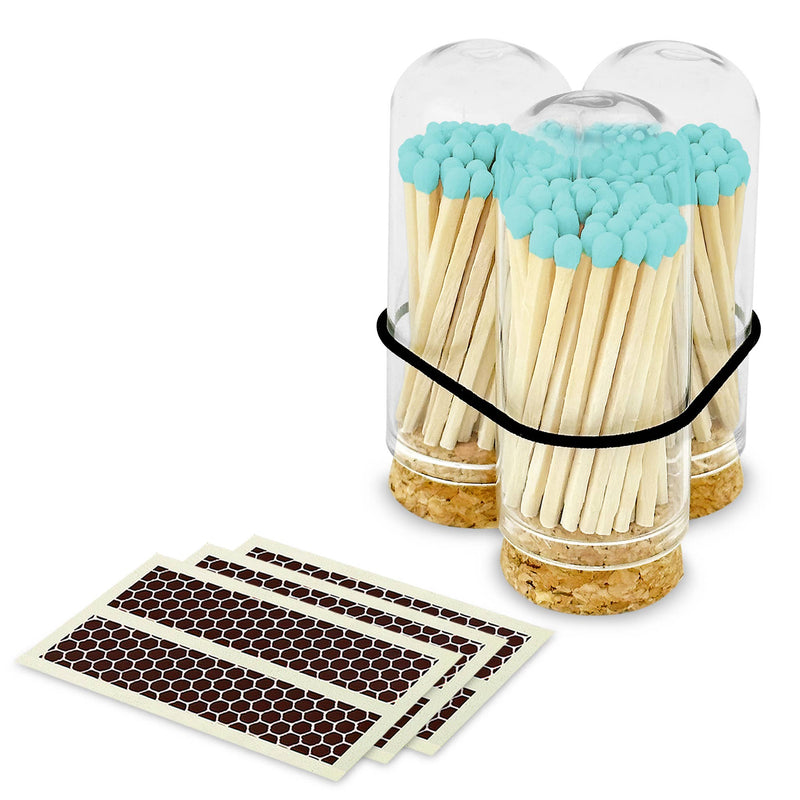 2" Matches + Mini Cloche - Light Blue Tip