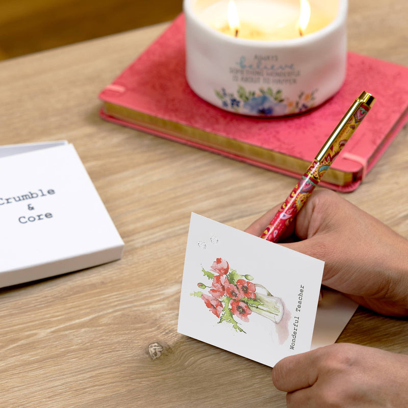 Teacher - 5mm Sterling Silver Cubic Zirconia Stud Earrings