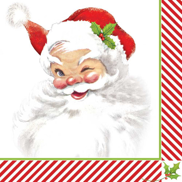 BEV- WINKING SANTA