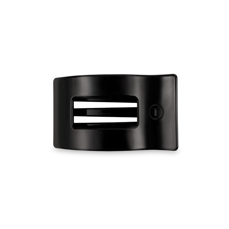 Flat Rectangle Hair Clip | Small | Jet Black