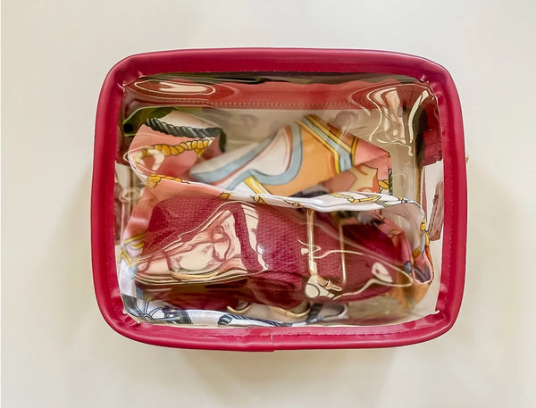Red Clear Crossbody Stadium Bag