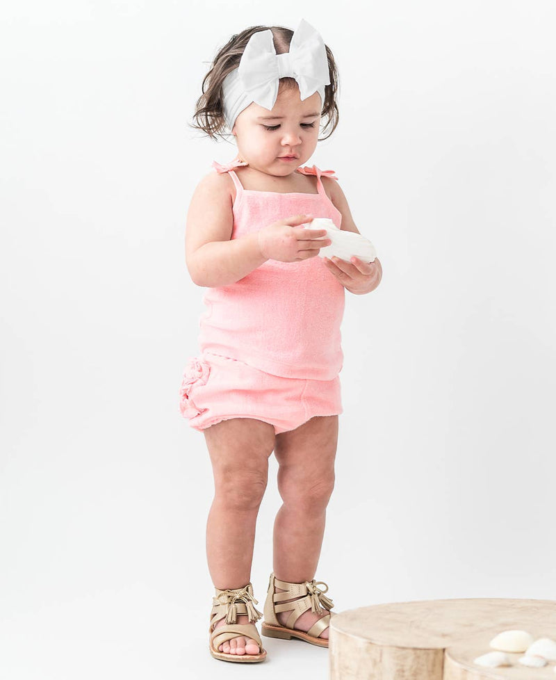 Girls White Big Bow Headband: White / One Size