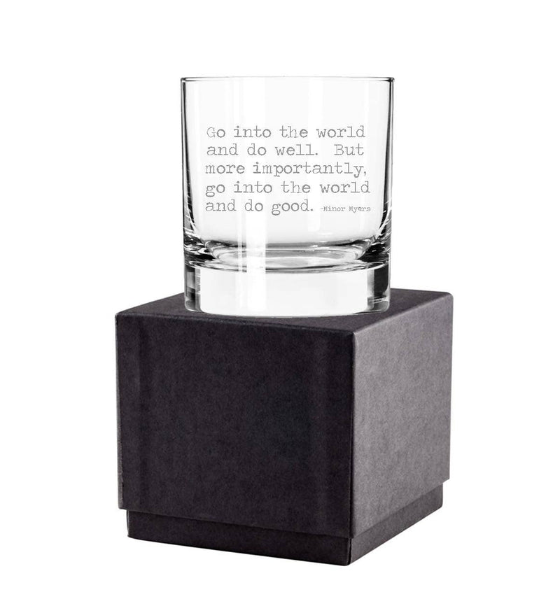 Go into the World and Do Good 11oz Glass Tumbler Graduation