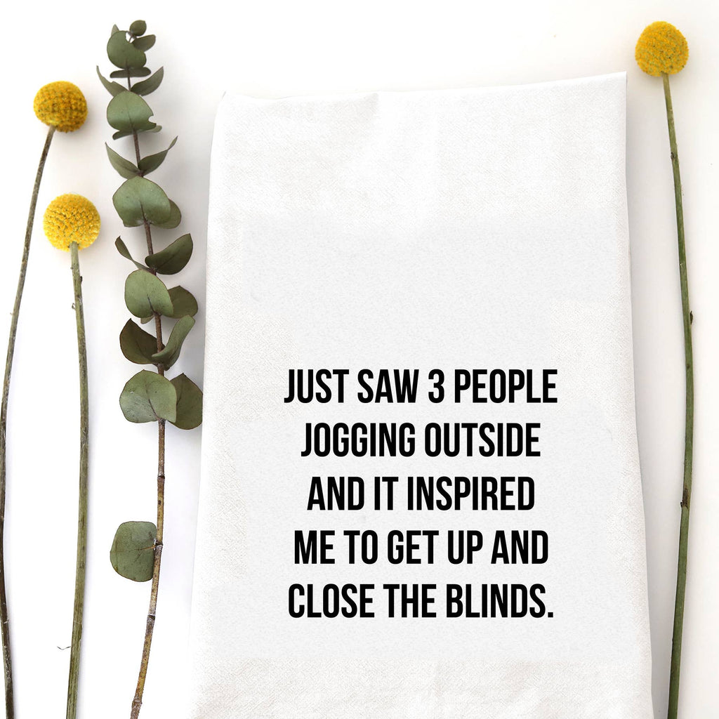 JOGGING OUTSIDE TEA TOWEL