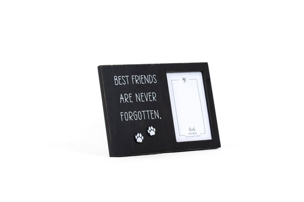 Best Friends Are Never Forgotten Wood Photo Frame for 4x6 photo