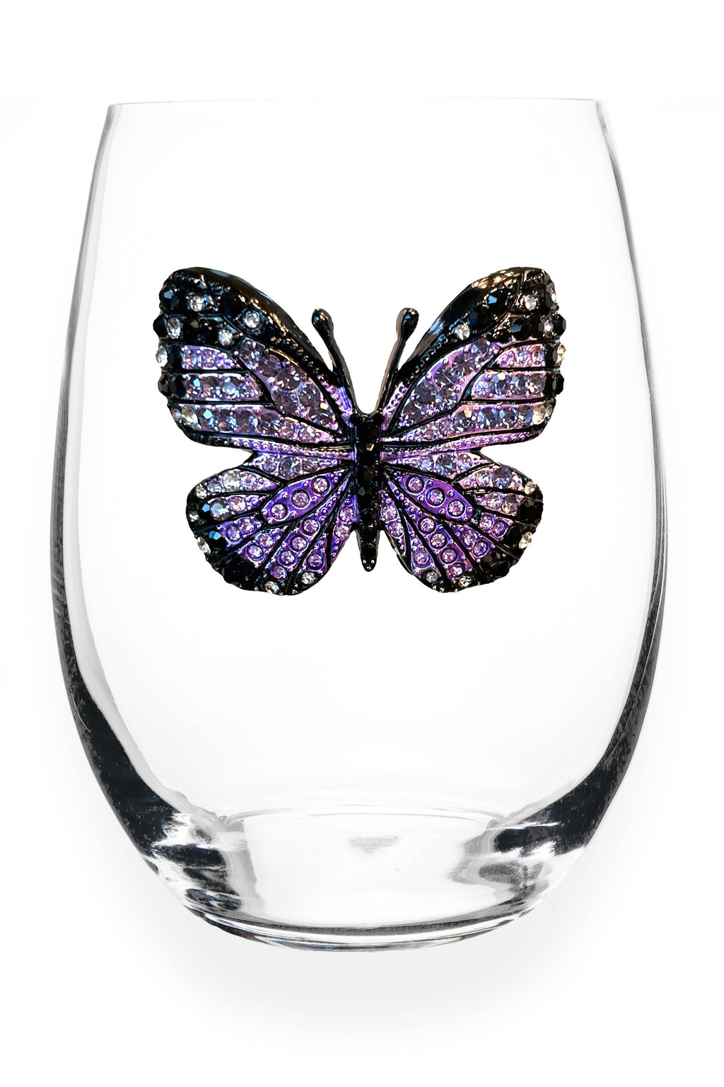 The Queens' Jewels Butterfly Jeweled Stemless Glassware - Thumbnail 3