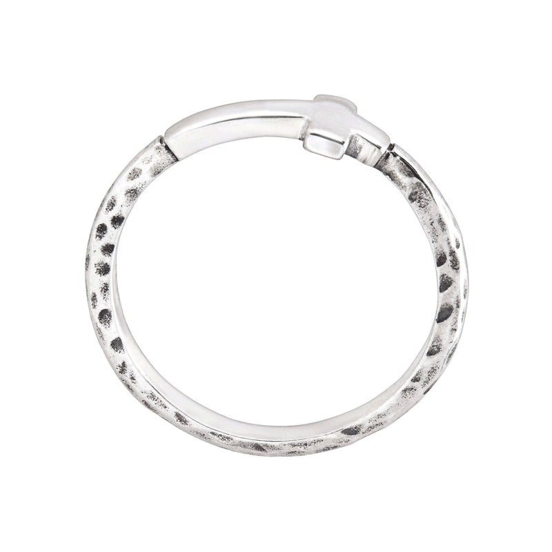 Silpada 'Simplex Cross' Textured Ring in Sterling Silver: 8