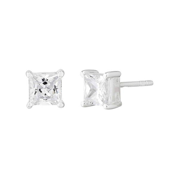 Silpada 'Shine Bright' Cubic Zirconia Stud Earring: White / 3/16
