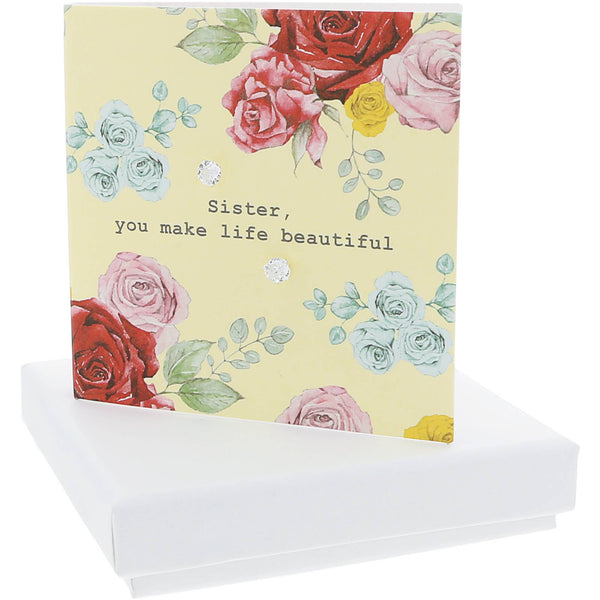 Sister - 5mm Sterling Silver Cubic Zirconia Stud Earrings