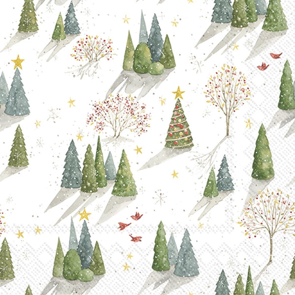 Decorated Tree Luncheon Napkins