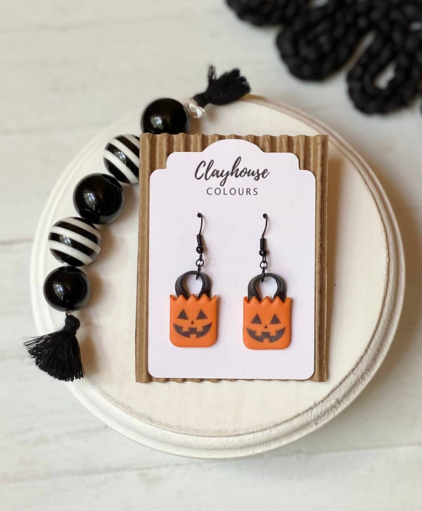 Halloween Earrings: Treat Bags Style 1