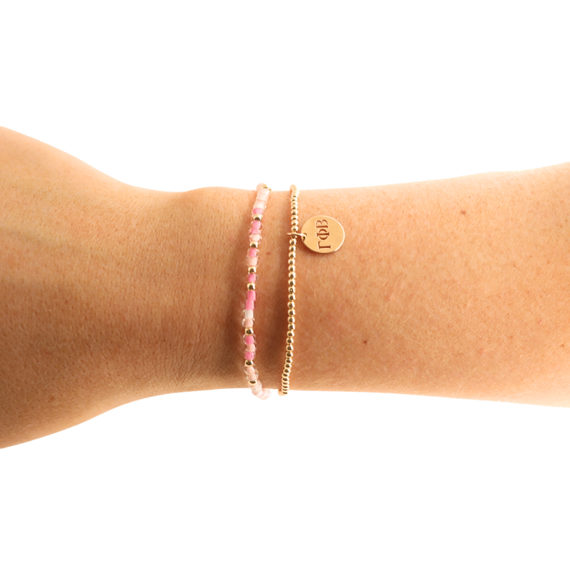 Gamma Phi Beta Charm Bracelet: Petite 6.25 inch