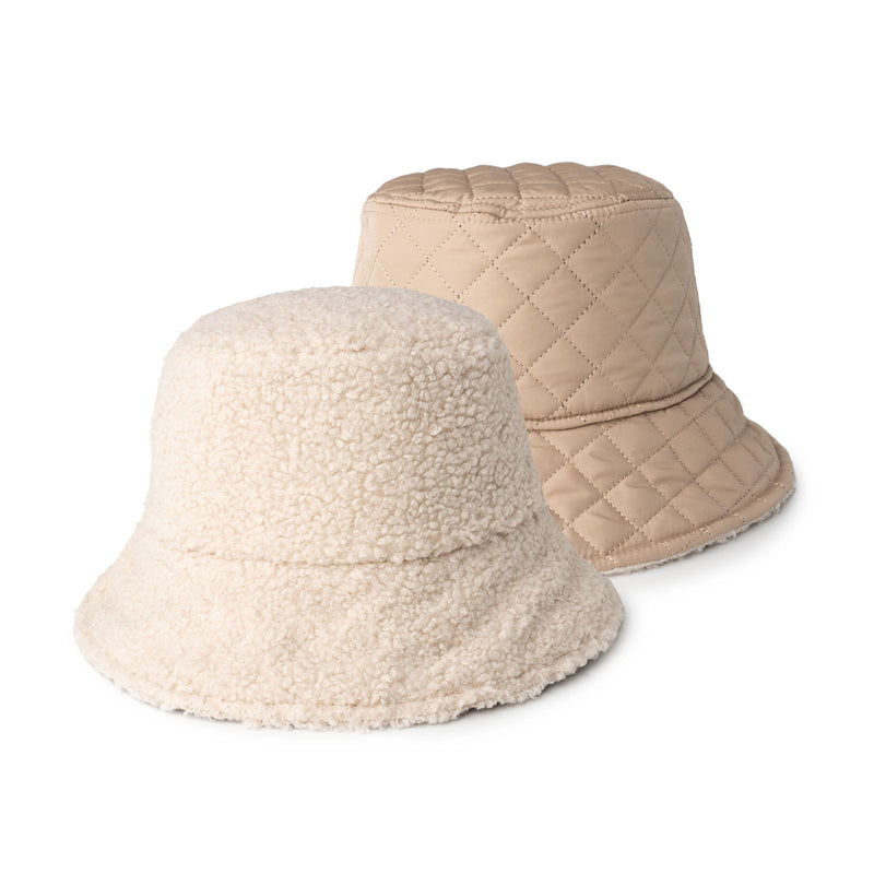 Oat Apres-Ski Reversible Sherpa Bucket Hat