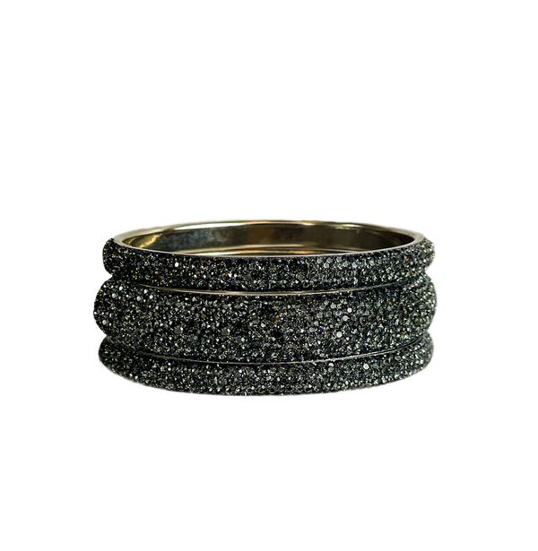 Sundar Bangles - Bollywood Black Crystal