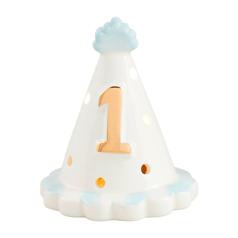 Blue Light Up 1st Birthday Topper