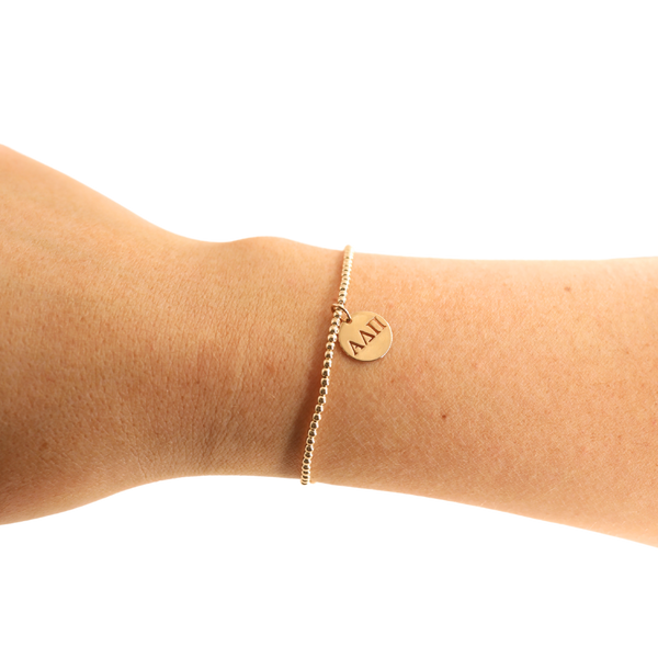 Alpha Delta Pi Charm Bracelet: Petite 6.25 inch